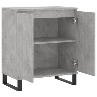 vidaXL Buffet Gris béton 60x35x70 cm Bois d'ingénierie