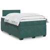vidaXL Sommier à lattes de lit avec matelas vert foncé 120x190 cm