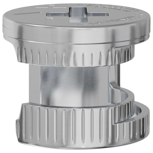 vidaXL &Eacute;crous &agrave; Verrou &agrave; Came 2 pcs Argent&eacute; 12 x 10 mm Acier