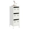 vidaXL Buffet haut blanc 39x35x103,5 cm acier