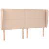 vidaXL T&ecirc;te de lit avec oreilles Cappuccino 183x23x118/128 cm