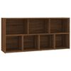 vidaXL Armoire &agrave; livres Ch&ecirc;ne marron 50x25x106 cm