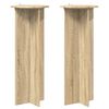 vidaXL Support de Plante 2 pi&egrave;ces Ch&ecirc;ne Sonoma &Oslash;40 x 100 cm