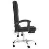 vidaXL Fauteuil de massage inclinable de bureau Noir Similicuir