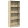 vidaXL Biblioth&egrave;que ch&ecirc;ne sonoma 60x24x143 cm bois d'ing&eacute;nierie