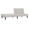 vidaXL Canap&eacute;-lit &agrave; 2 places Gris clair Tissu microfibre