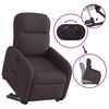 vidaXL Fauteuil inclinable marron fonc&eacute; tissu