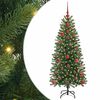 vidaXL Sapin de No&euml;l artificiel Vert 120 cm PE et PVC