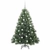 vidaXL Sapin de No&euml;l artificiel avec 150 LED Vert 150 cm PE et PVC