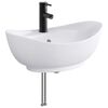 vidaXL Lavabo de salle de bains Noir Mat 59 x 35 x 21 cm m&eacute;tal