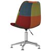 vidaXL Chaises pivotantes &agrave; manger lot de 2 Patchwork tissu