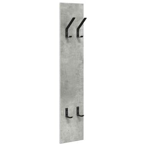 vidaXL Porte-manteau mural Montage mural Gris b&eacute;ton 20 x 1,5 x 100 cm