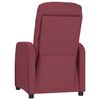 vidaXL Fauteuil de massage Rouge bordeaux Tissu