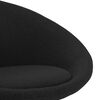 vidaXL Chaise pivotante &agrave; manger Noir Tissu