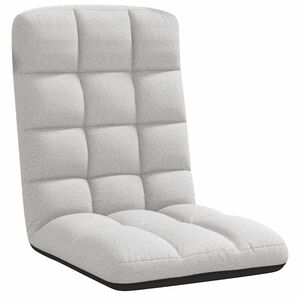 vidaXL Chaise de sol pliante Gris nuage 71x51x62 cm tissu