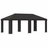 vidaXL Abri de jardin 6 x 3 m Anthracite Polyester et Acier 190 gsm