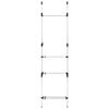 vidaXL Système de garde-robe télescopique barres et étagère Aluminium