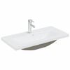 vidaXL Ensemble de mobilier de salle de bain 3 pcs Ch&ecirc;ne noir