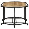 vidaXL Table basse 110x55x40 cm bois de manguier massif brut