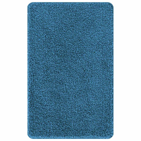vidaXL Ensemble de tapis de bain antidérapants 3 pcs Bleu 50 x 50 cm