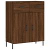 vidaXL Buffet haut Ch&ecirc;ne marron 69,5x34x180 cm Bois d'ing&eacute;nierie