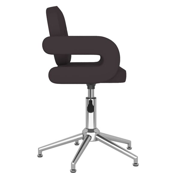 vidaXL Chaises pivotantes &agrave; manger lot de 2 noir similicuir