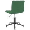 vidaXL Chaises pivotantes &agrave; manger lot de 2 vert fonc&eacute; velours