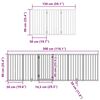 vidaXL Barri&egrave;re pour chien porte pliable 12 panneaux bois de peuplier