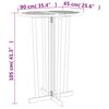 vidaXL Ensemble de bar pliable 5 pcs Bois de teck massif