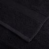 vidaXL Serviettes de sauna de qualit&eacute; sup&eacute;rieure SOLUND 2 pcs noir