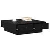 vidaXL Table basse Ch&ecirc;ne noir 90 x 90 x 28 cm Bois d'ing&eacute;nierie