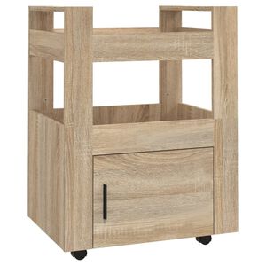 vidaXL Chariot de cuisine Ch&ecirc;ne sonoma 60x45x80 cm Bois d'ing&eacute;nierie