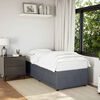 vidaXL Cadre de lit sans matelas gris fonc&eacute; 90x200 cm velours