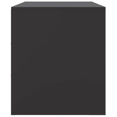 vidaXL Meuble TV noir 99x39x44 cm acier