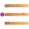 vidaXL Appuis de fen&ecirc;tre 2 pcs marron clair bois de ch&ecirc;ne massif