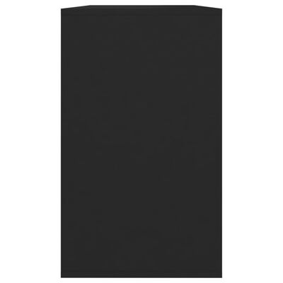 vidaXL Buffet noir 120x41x75 cm bois d'ingénierie