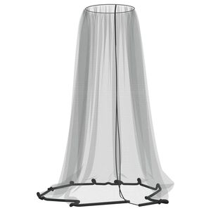 vidaXL Moustiquaire pour parasol 220 maille noir &Phi;300x230 cm