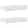 vidaXL Cadre de lit sans matelas blanc 135x190 cm bois de pin massif