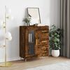 vidaXL Buffet ch&ecirc;ne fum&eacute; 69,5x34x90 cm bois d'ing&eacute;nierie