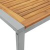 vidaXL Ensemble de salle &agrave; manger pour jardin 7 pcs Gris et marron