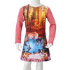 Robe pour enfants &agrave; manches longues vieux rose 128