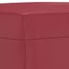 vidaXL Repose-pied Rouge bordeaux 60x50x41 cm Similicuir