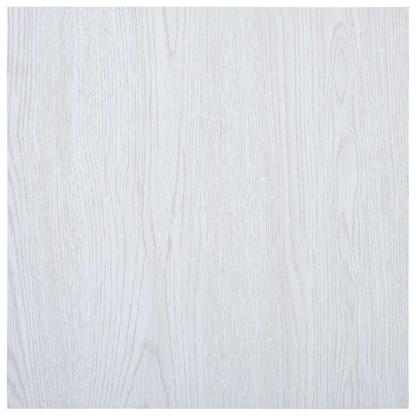 vidaXL Planches de sol 55 pcs Blanc 5,11 m&sup2; PVC