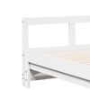 vidaXL Lit de jour sans matelas blanc 90x200 cm bois de pin massif