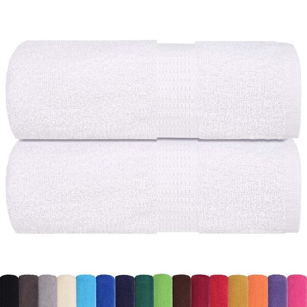 vidaXL Serviettes de toilette FROGN 2 pièces Blanc 30x30 cm 360 g/m²