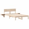 vidaXL Cadre de lit avec t&ecirc;te de lit Marron 120 x 190 cm Pin massif