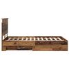 vidaXL Cadre de lit Bois ancien 120 x 190 cm Bois d'ing&eacute;nierie
