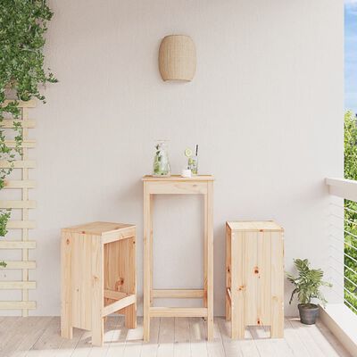 vidaXL Tabourets de bar lot de 2 40x36x75 cm bois massif de pin