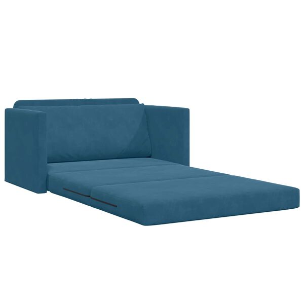 vidaXL Canap&eacute;-Lit 110cm Bleu Velours