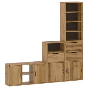 vidaXL Meubles TV 4 pcs avec rangement ODDA bois de pin massif